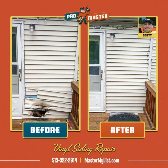 vinyl siding repair - YouTube